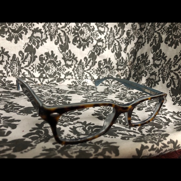 Ray-Ban Eyeglass Frames in Tortoise with blue - Picture 2 of 7